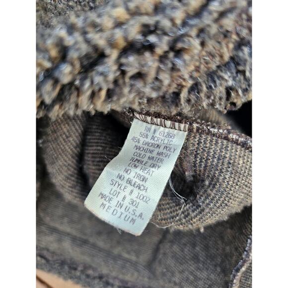 Vintage Saks Fifth Avenue Teddy Sherpa Plush Sweater Jacket Womens Medium - Picture 6 of 7